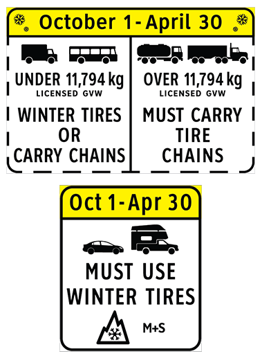 Winter Tire Rules Start Sunday October 1