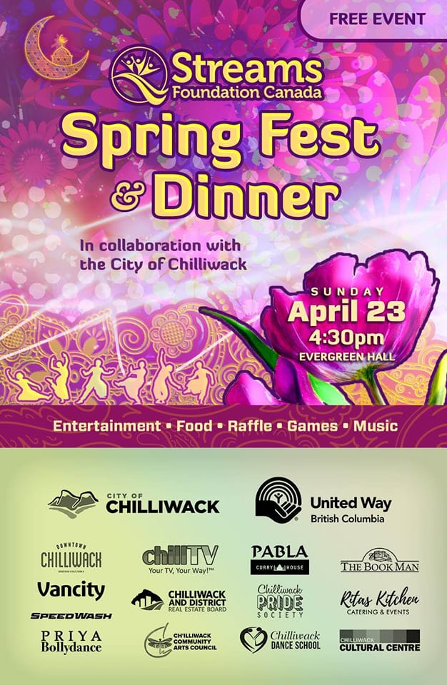 Streams Foundation Free Community Spring Fest & Dinner – Sunday April ...
