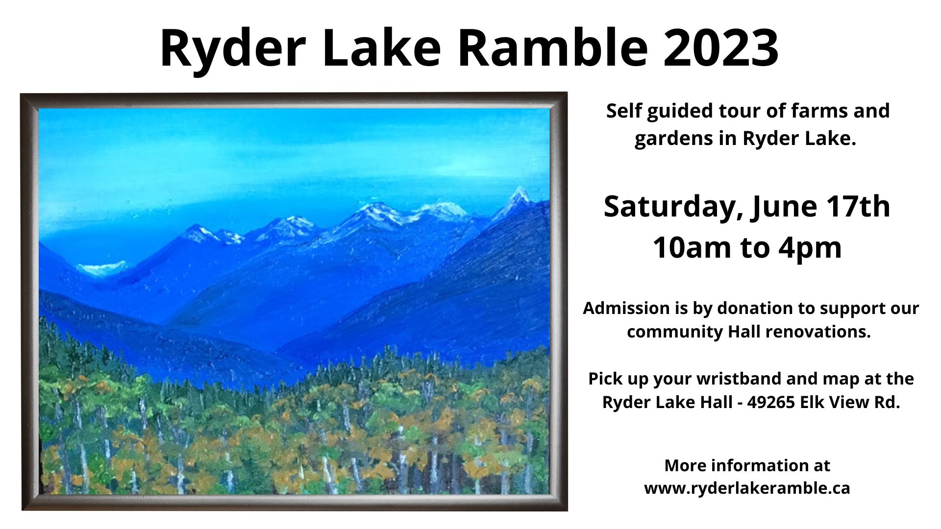 23rd Annual Ryder Lake Ramble Checking Out The Farms FVN