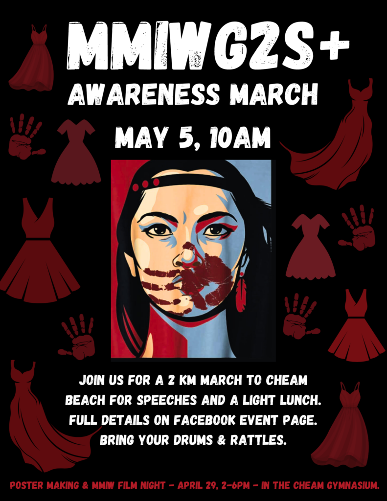 Cheam First Nation 2024 MMIWG2S+ March on Highway 9 Sunday May 5 (Red