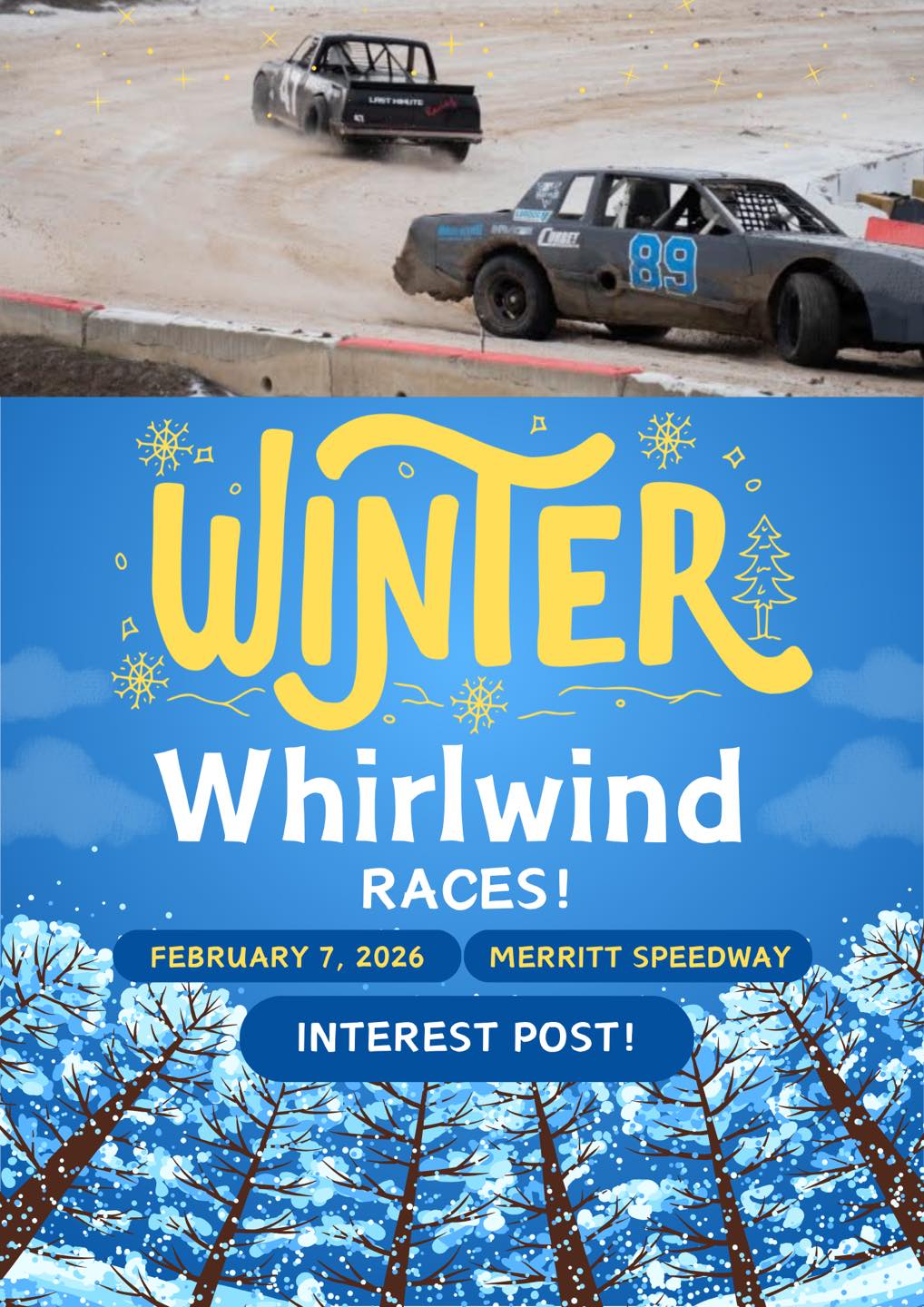 2026 Merritt Speedway Season Starts – February 7 (weather permitting) !