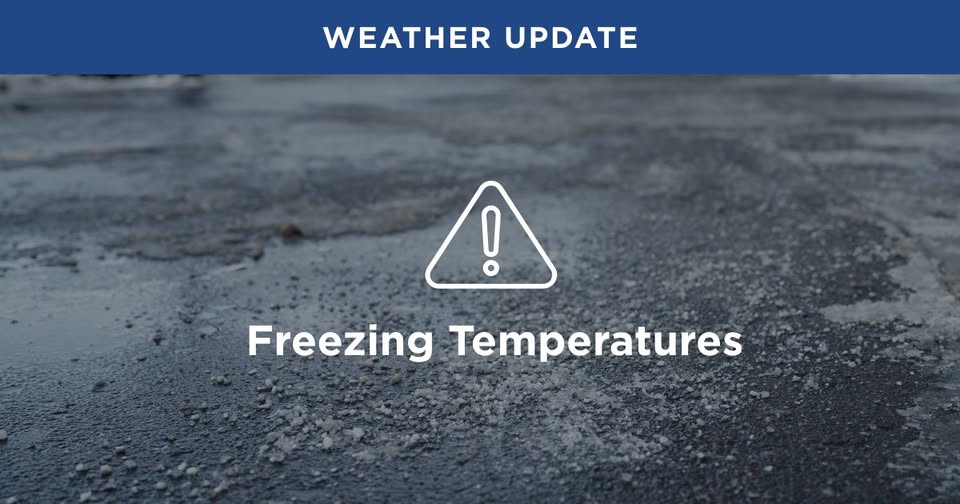 Freezing Temperatures This Weekend – Bundle Up