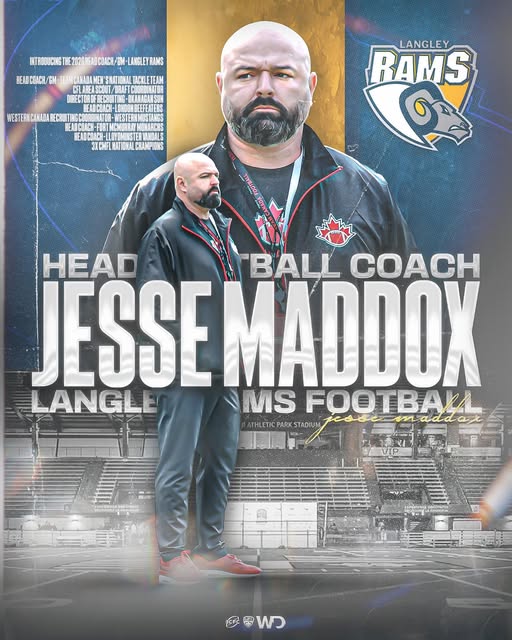 Langley Rams Announce Jesse Maddox as New Head Coach and General Manager