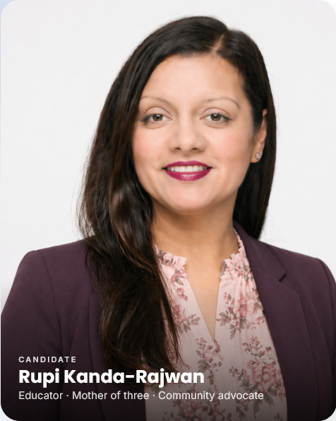 Abbotsford School Trustee Rupi Kanda-Rajwan, Running for Council in October